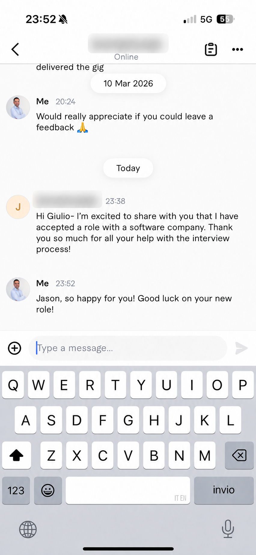 Software company offer client feedback